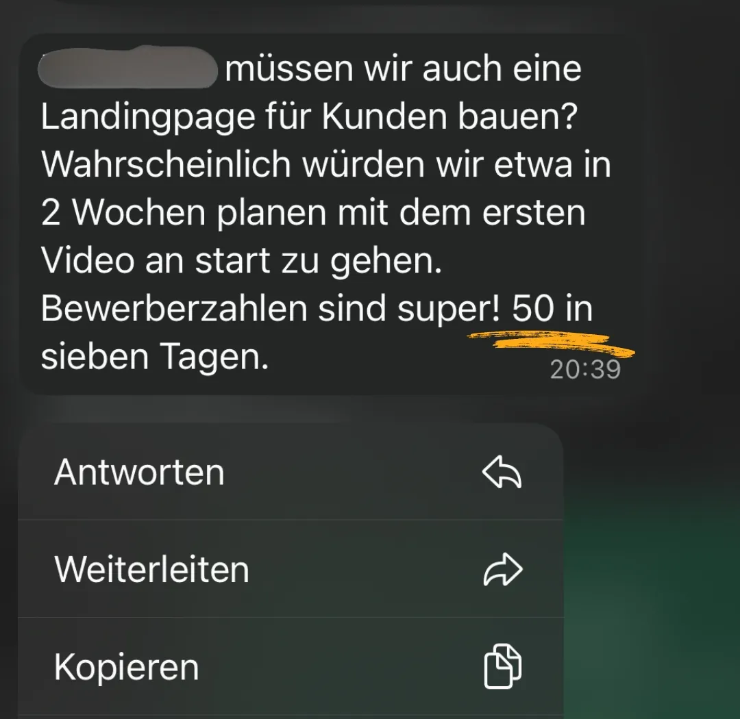 GOA mit einem Kunden beim gemeinsamen Abendessen